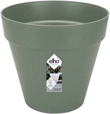 Plant pot Elho Greenville Black Plastic Circular Ø 40 cm Ø 39 x 36,8 cm
