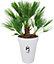 Elho Loft Urban Round High 35cm Plastic Plant Pot in White