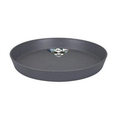 Elho Loft Urban Saucer Round 24cm for Plastic Plant Pot in Anthracite