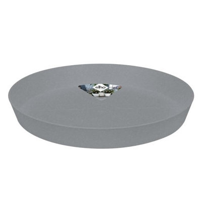 Elho Loft Urban Saucer Round 41cm for Plastic Plant Pot in Living Concrete