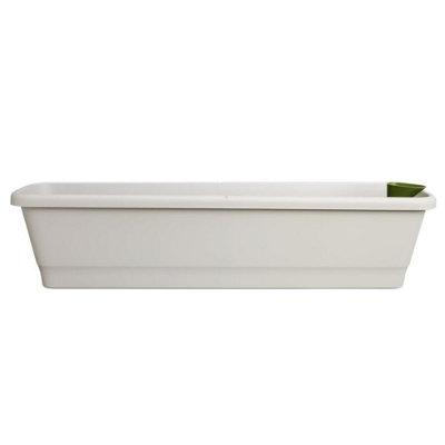 Elho Noa Recycled Plastic XL Balcony Trough Warm Grey