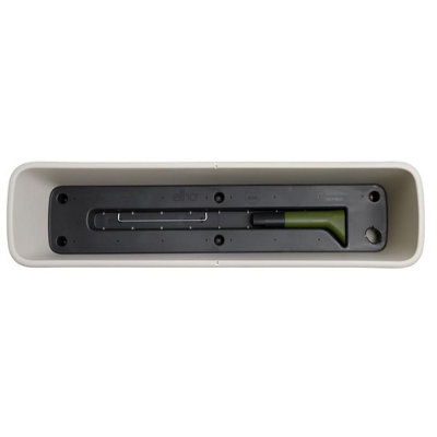 Elho Noa Recycled Plastic XL Balcony Trough Warm Grey