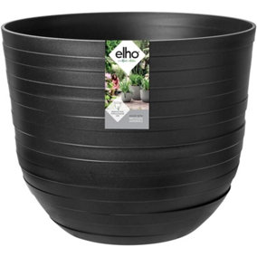 elho Onyx Black Fuente Rings Round Planter 38cm (Dia)