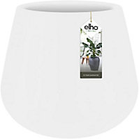 Elho Pure Cone 45cm Plastic Plant Pot in White