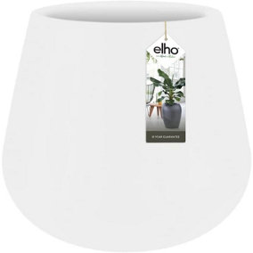 Elho Pure Cone 45cm Plastic Plant Pot in White