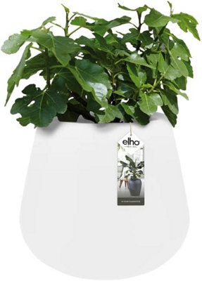 Elho Pure Cone 55cm Plastic Plant Pot in White