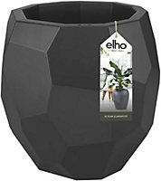 Elho Pure Edge 40cm Plastic Plant Pot in Anthracite