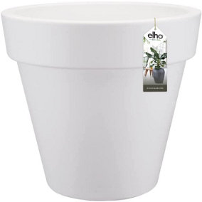 Elho Pure Round 120cm Plastic Plant Pot in White