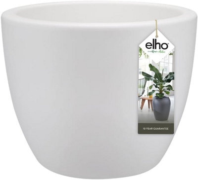 elho Pure Soft Round 60 - Flower Pot for Indoor & Outdoor - 59.0 x H 44.5 cm - White