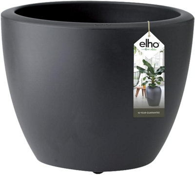 Plant pot Elho Black Ø 78 cm Plastic Rectangular Modern