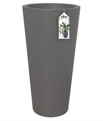 elho Pure Straight Round High 40 - Flower Pot for Indoor & Outdoor - 38.5 x H 79.0 cm - Anthracite