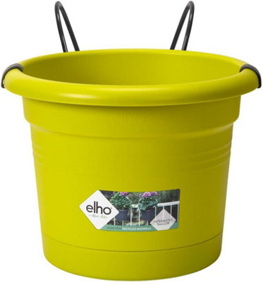 Elho Recycled Plastic All-in-1 Balcony Pot Holder Lime Green