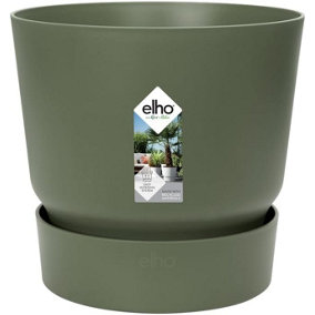 Elho Recycled Plastic Greenville Round 47cm Leaf Green Plant Pot