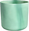 Elho The Ocean Collection 14cm Round Plastic Plant Pot in Pacific Green
