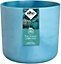 Elho The Ocean Collection 18cm Round Plastic Plant Pot in Atlantic Blue