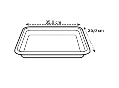 Elho Universal Square Saucer 35cm for Plastic Plant Pot in Anthracite