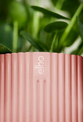 Elho Vibes Fold 14cm Round Delicate Pink Recycled Plastic Plant Pot - 4