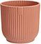 Elho Vibes Fold 16cm Round Delicate Pink Recycled Plastic Plant Pot
