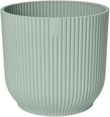 Elho Vibes Fold 16cm Round Sorbet Green Recycled Plastic Plant Pot