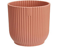Elho Vibes Fold 22cm Round Delicate Pink Recycled Plastic Plant Pot