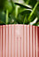 Elho Vibes Fold 25cm Round Delicate Pink Recycled Plastic Plant Pot