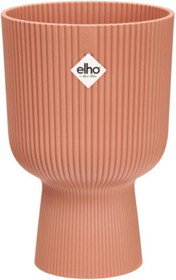 Elho Vibes Fold Coupe 14cm Delicate Pink Recycled Plastic Plant Pot