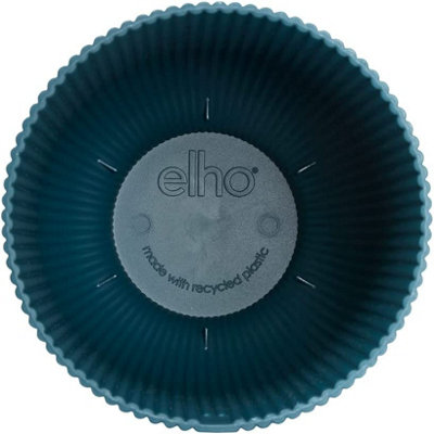Elho Vibes Fold Coupe 14cm Plastic Plant Pot in Deep Blue