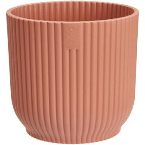 Elho Vibes Fold Mini 11cm Round Delicate Pink Recycled Plastic Plant Pot