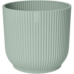 Elho Vibes Fold Mini 11cm Round Sorbet Green Recycled Plastic Plant Pot