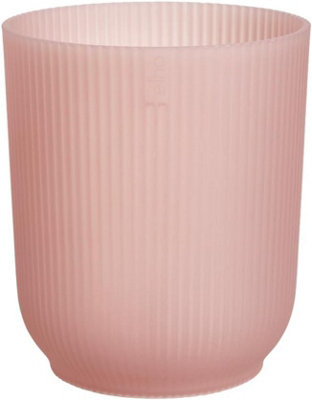 Elho Vibes Fold Orchid High 12.5cm Frosted Pink Recycled Plastic Plant Pot