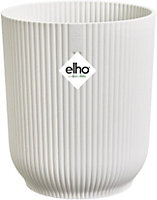 Elho Vibes Fold Orchid High 12.5cm Silky White Recycled Plastic Plant Pot