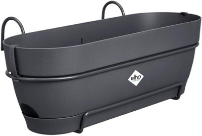 Elho Vibia Campana Recycled Plastic All in 1 Trough Plant Pot 50cm Anthracite