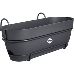 Elho Vibia Campana Recycled Plastic All in 1 Trough Plant Pot 50cm Anthracite