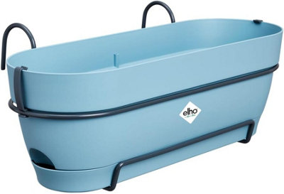 Elho Vibia Campana Recycled Plastic All in 1 Trough Plant Pot 50cm Vintage Blue
