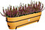 Elho Vibia Campana Recycled Plastic All in 1 Trough Plant Pot 70cm Honey Yellow