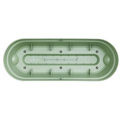 Elho Vibia Campana Recycled Plastic Trough Plant Pot 50cm Pistachio Green - 3