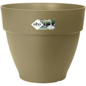 Elho Vibia Campana Round 20cm Sage Green Recycled Plastic Plant Pot
