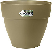 Elho Vibia Campana Round 25cm Sage Green Recycled Plastic Plant Pot