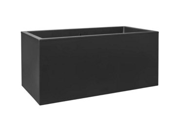 Elho Vivo Next Long 60cm Plastic Plant Pot Trough in Living Black