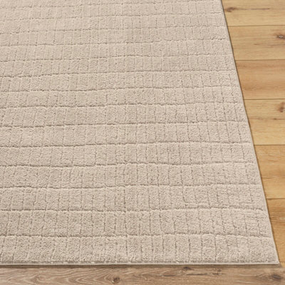 ELIANA Our PNW Home x Livabliss Scandi High Pile Light Beige Area Rug 160 x 213 cm