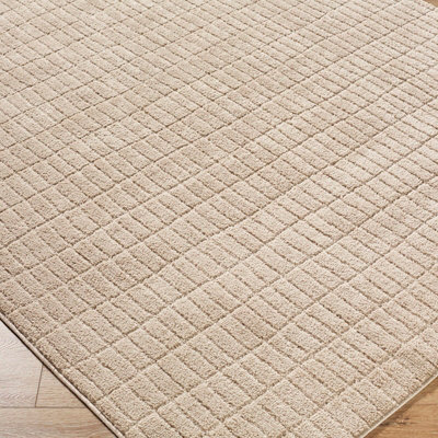 ELIANA Our PNW Home x Livabliss Scandi High Pile Light Beige Area Rug 160 x 213 cm