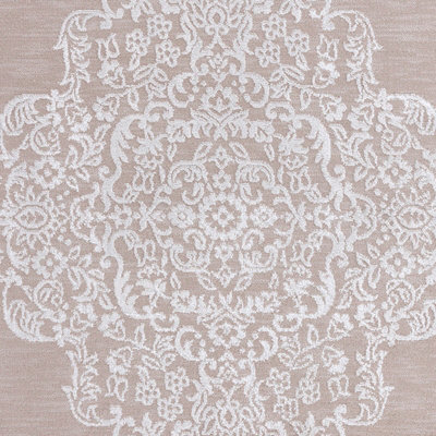ELIN Vintage Traditional Oriental Boho Beige/White Area Rug 160 x 220 cm