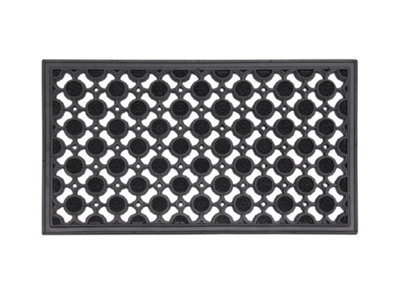 Elipses Rubber Scraper Door Mat 40x70cm - Circle Design