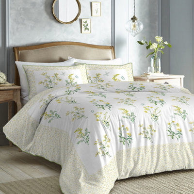 Elise 100% Cotton Floral Print Duvet Cover Set