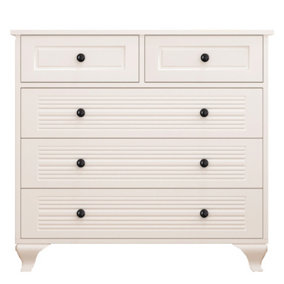 ELISE 3+2 White Chest Of Drawers