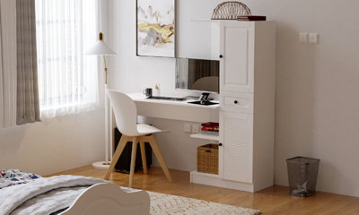 Ikea white on sale storage desk