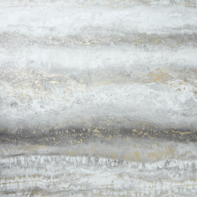 Elissia Marble Wallpaper In Grey And Gold