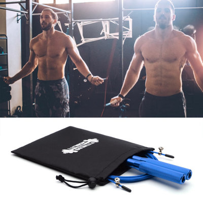 Elite Aluminium Handled Adjustable Adult Speed Skipping Jump Rope ...