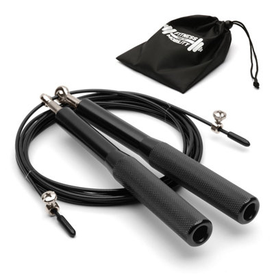 Elite Aluminium Handled Adjustable Adult Speed Skipping Jump Rope ...