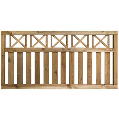 Elite Cross Top Fence Panel 1.8m x 0.9m